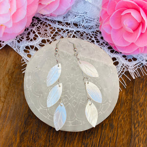 Mother of Pearl Antique Silver Earrings