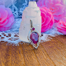Load image into Gallery viewer, Rhodonite &amp; Pink Tourmaline Pendant

