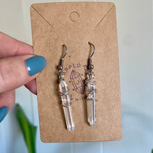 Load image into Gallery viewer, Lemurian Quartz Earrings