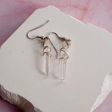 Load image into Gallery viewer, Lemurian Quartz Earrings