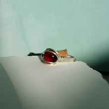 Load image into Gallery viewer, Red Garnet Ring ~ size 7.5