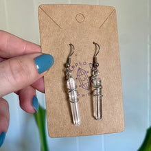 Load image into Gallery viewer, Lemurian Quartz Earrings
