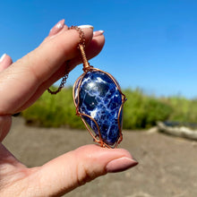 Load image into Gallery viewer, Sodalite Copper Necklace
