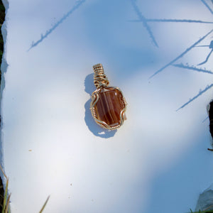 Rare Honey Rhodochrosite Pendant