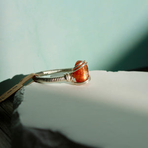Sunstone Ring ~ size 8