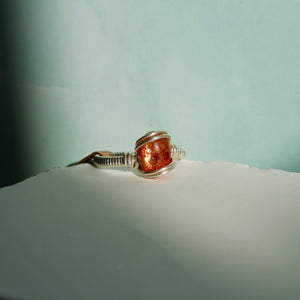 Sunstone Ring ~ size 8