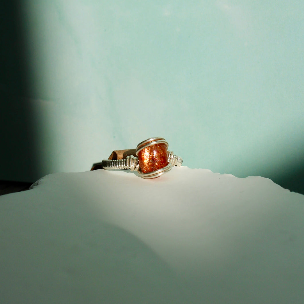 Sunstone Ring ~ size 8
